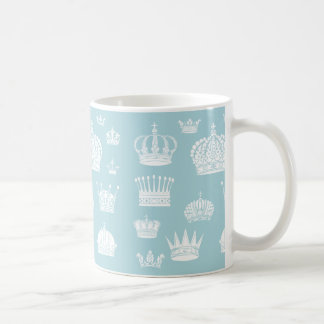 Blue Royal Crown Pattern Mug