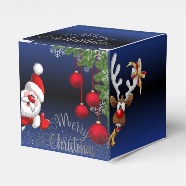Blue Royal degraded by Papa Noel Favor Boxes (Front Side)
