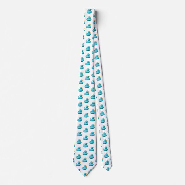 Blue Rubber Ducks by storeman Tie (Front)