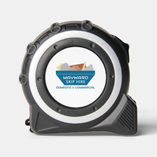 Blue Rubbish Skip Design, Skip/Dumpster Company Tape Measure
