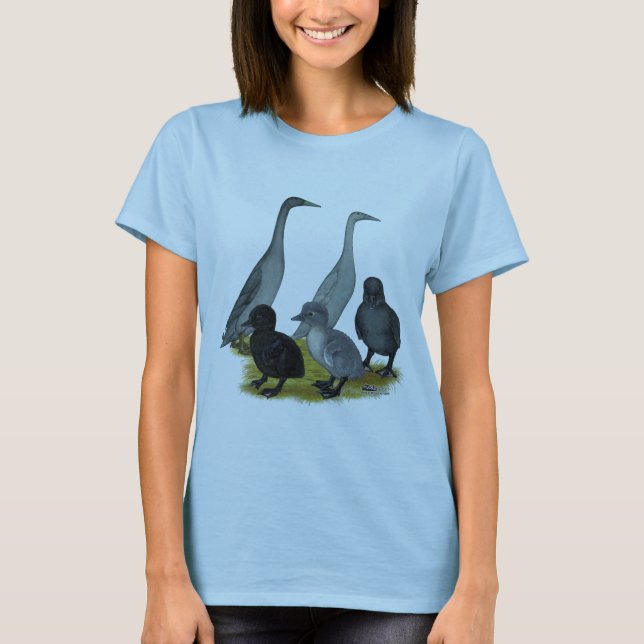 Blue Runner Duck Family T-Shirt (Front)