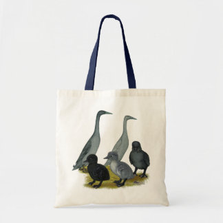 Blue Runner Duck Family Tote Bag