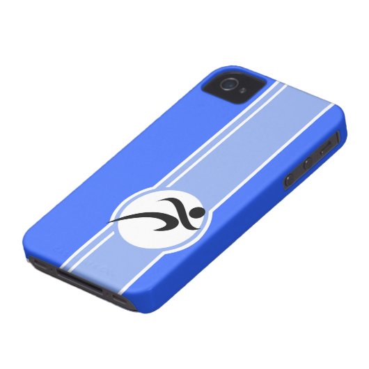 Blue Running Case-Mate iPhone Case (Bottom)