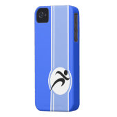 Blue Running Case-Mate iPhone Case (Back Left)