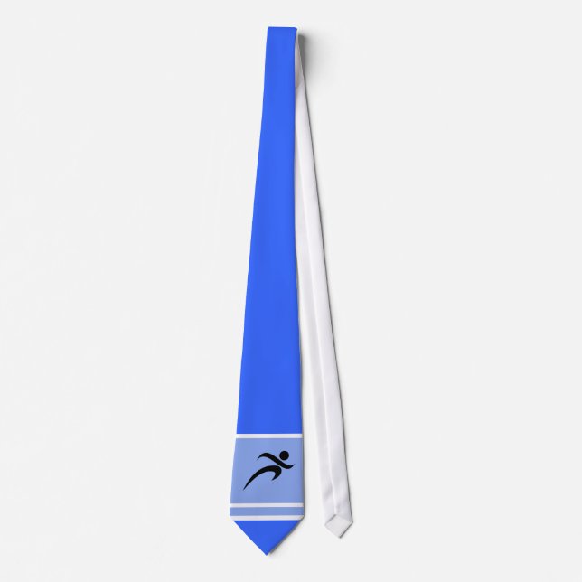 Blue Running Neck Tie (Front)