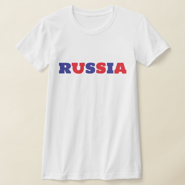 Blue Russia Red USA T-Shirt (Laydown)