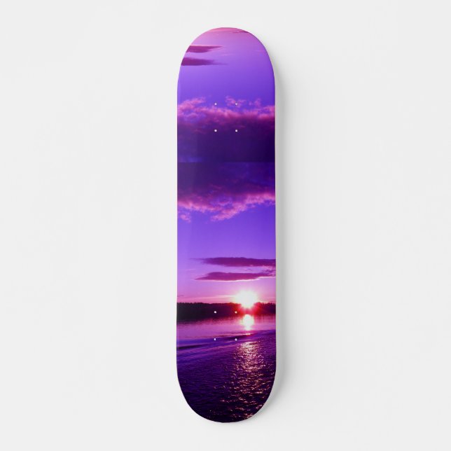 Blue Russian Sunset Skateboard Deck (Front)