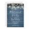 Blue Rustic Wood String Lights Retirement Party