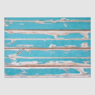 Blue Rustic Wood Tissue Paper