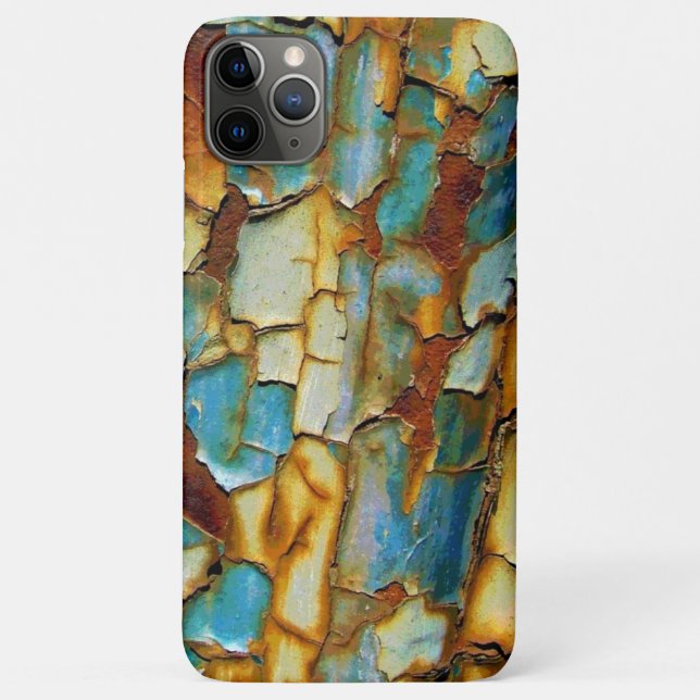 Blue Rusty Chipping Paint Case-Mate iPhone Case (Back)
