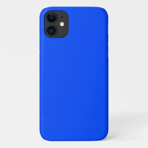Blue RYB solid color iPhone 11 Case