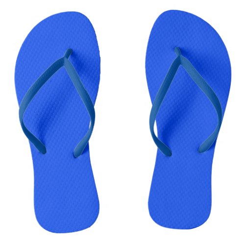 Blue RYB solid color Flip Flops