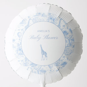 Blue Safari Toile de Jouy Balloon