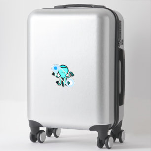blue safety pin sticker