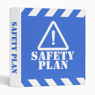 Blue Safety Plan 3 Ring Binder