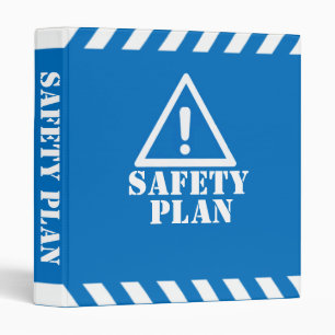 Blue Safety Plan 3 Ring Binder