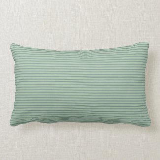 Blue Sage Thin Stripes Lumbar Throw Pillow