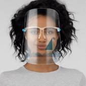 Blue Sailboat Waves Fish Face Shield (Insitu)