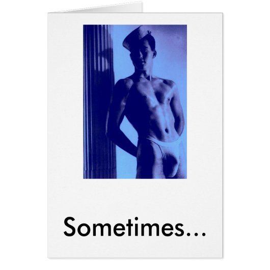 Blue Sailor, Sometimes... Cards (Front)