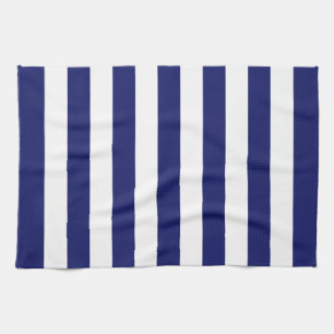 Blue Sailor Stripe (large scale) Kitchen Towel