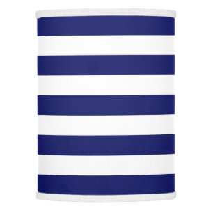 Blue Sailor Stripe (large scale) Lamp Shade