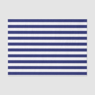 Blue Sailor Stripe (large scale) Tissue Paper