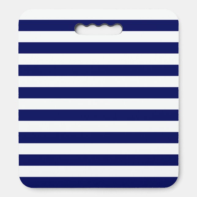 Blue Sailor Stripe Seat Cushion (Front Vertical)