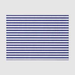 Blue Sailor Stripe (small scale) Tissue Paper