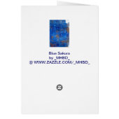 Blue Sakura Cards (Back)