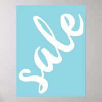 Blue Sale Sign, 18x24 Spring Season Sale Sign