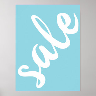 Blue Sale Sign, 18x24 Spring Season Sale Sign