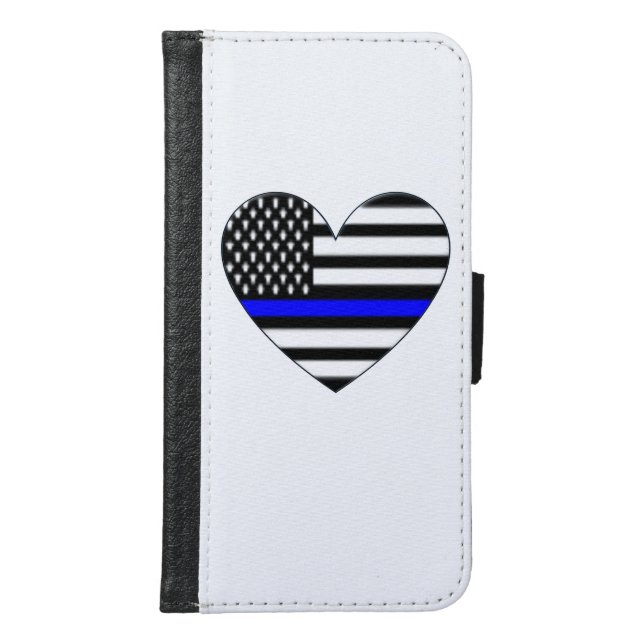 Blue Samsung Galaxy Wallet Case (Front)