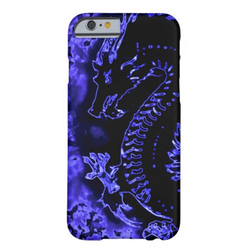 Blue Samurai Spirit Dragon Barely There iPhone 6 Case