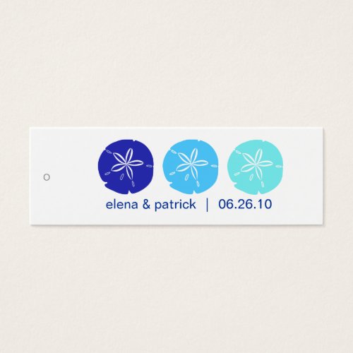 Blue Sand Dollar Gift Tags Business Card Templates
