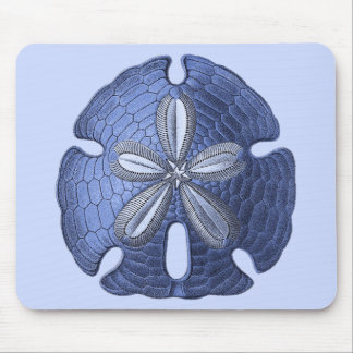 Blue Sand Dollar Mouse Pad