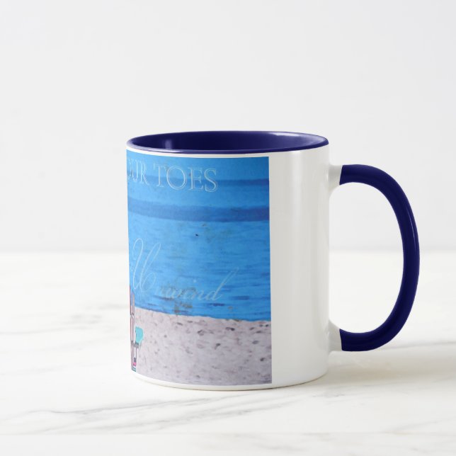 Blue Sand in the toes Mug (Right)
