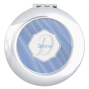 Blue Sand Ripples Personalized Compact Mirror