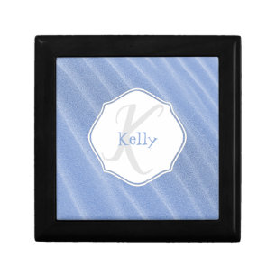 Blue Sand Ripples Personalized Gift Box