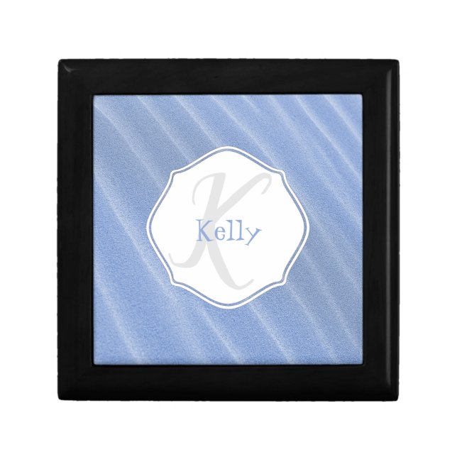 Blue Sand Ripples Personalized Gift Box (Front)