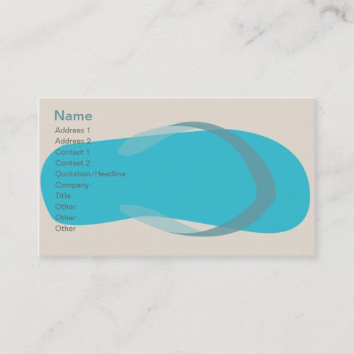 Blue Sandal - Classic Business Card Templates