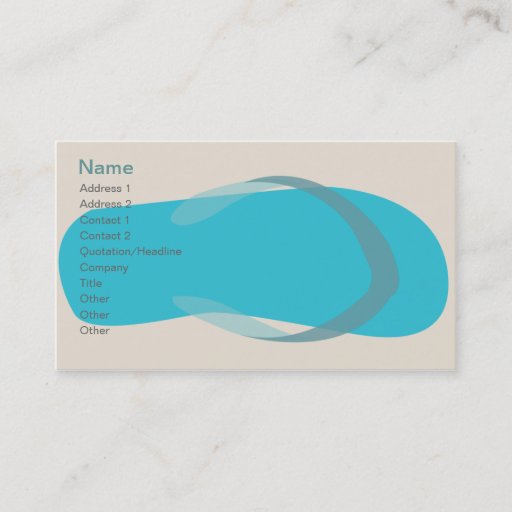 Customizable Blue Sandal - Classic Business Card Templates