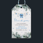 Blue Santa Baby Christmas Clothesline Baby Shower Gift Tags<br><div class="desc">Add a charming touch to your gifts with these Blue Santa Baby Christmas Clothesline Baby Shower Gift Tags! Featuring adorable baby clothes hanging on a festive blue clothesline, these tags are perfect for a winter or Christmas-themed baby shower. The gender-neutral design makes them versatile and suitable for any event. Customize...</div>
