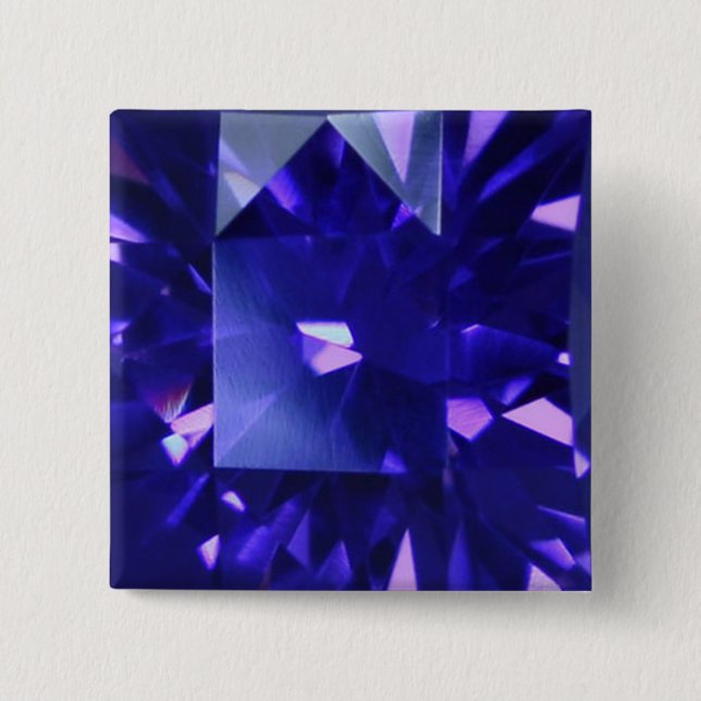 Blue Sapphire 2 Pinback Button (Front)