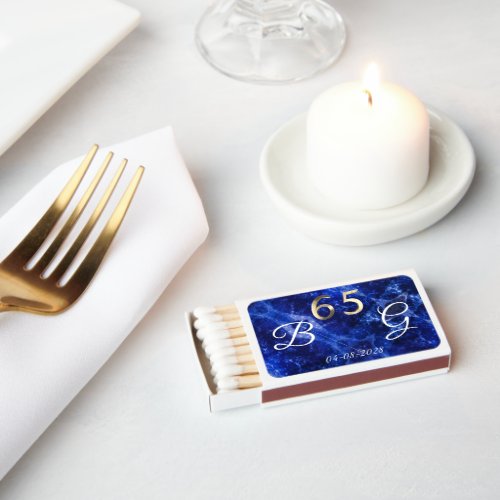 Blue Sapphire 65th Wedding Anniversary Matchbox Matchboxes