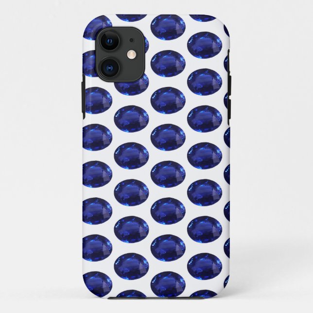 Blue Sapphire Case-Mate iPhone Case (Back)