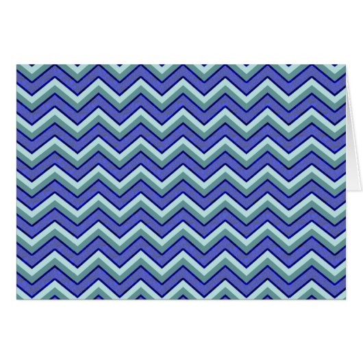 Blue Sapphire Chevron Pattern Cards (Front Horizontal)