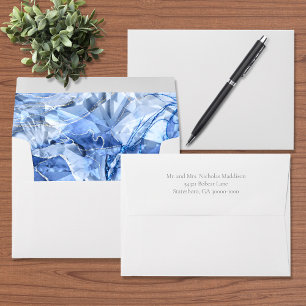 Blue Sapphire Gemstone Wedding Envelope