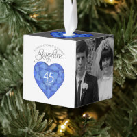 Blue sapphire heart art 45th Anniversary photo