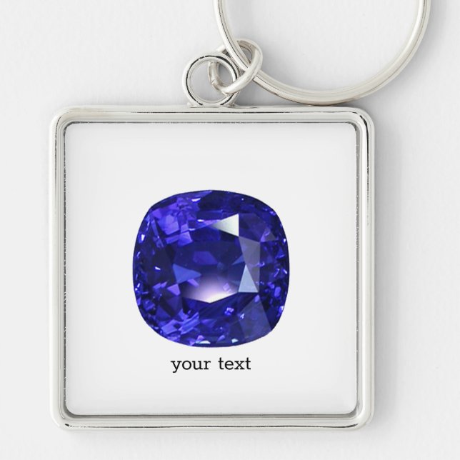 Blue Sapphire Keychain (Front)