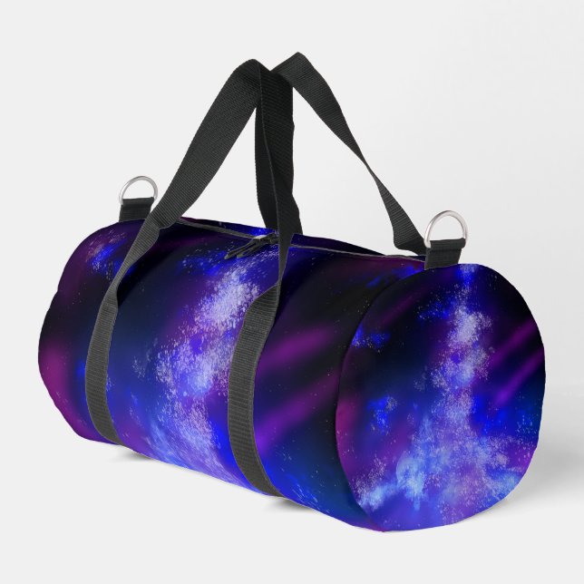 Blue Sapphire Night  Sky  Duffle Bag (Left Corner)